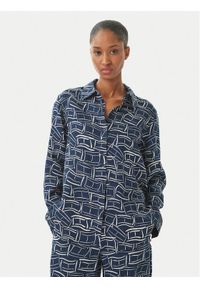 TOMMY HILFIGER - Tommy Hilfiger Koszula WW0WW44679 Granatowy Regular Fit. Kolor: niebieski. Materiał: len #1