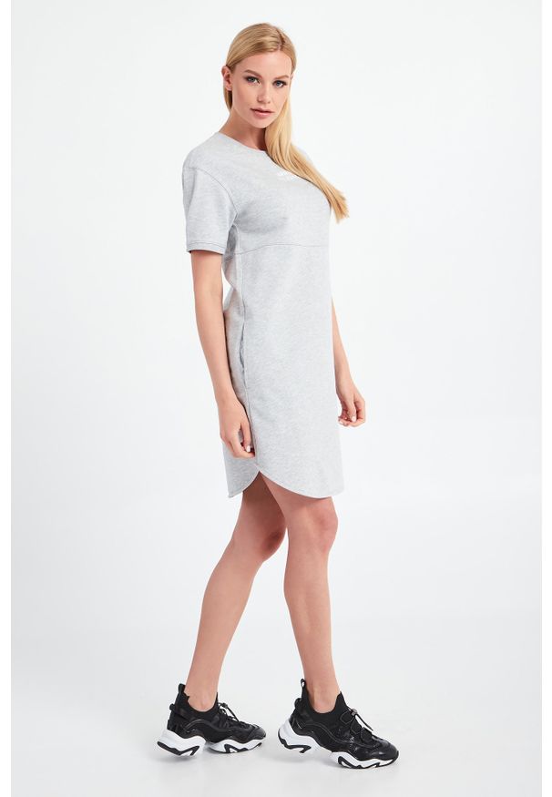 Armani Exchange - SUKIENKA ARMANI EXCHANGE. Materiał: bawełna. Długość rękawa: długi rękaw. Wzór: nadruk. Długość: mini