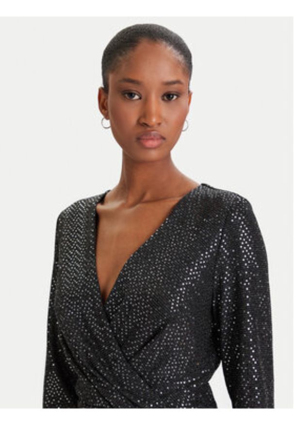 DKNY Sukienka koktajlowa DD5IZ632 Czarny Slim Fit. Kolor: czarny. Materiał: syntetyk. Styl: wizytowy