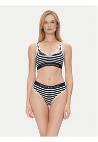 TOMMY HILFIGER - Tommy Hilfiger Stringi UW0UW04796 Granatowy. Kolor: niebieski. Materiał: bawełna
