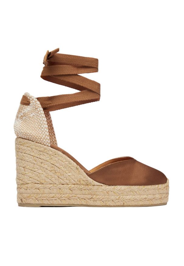 Castañer Espadryle Betina C/8ED/269 25698 Brązowy. Kolor: brązowy. Materiał: skóra, zamsz