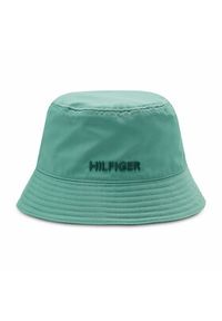 TOMMY HILFIGER - Tommy Hilfiger Kapelusz Bucket Explorer AM0AM09480 Zielony. Kolor: zielony. Materiał: materiał #3