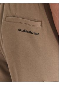 Quiksilver Spodnie dresowe Cargo Fleece EQYFB03401 Khaki Regular Fit. Kolor: brązowy. Materiał: bawełna #5