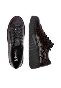 Rieker Sneakersy CEO-N2555-25 Brązowy ciemny. Kolor: brązowy. Materiał: skóra #4