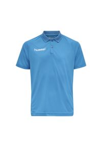 Koszulka polo do piłki nożnej dla dzieci Hummel hml PROMO. Okazja: na co dzień. Typ kołnierza: polo. Kolor: niebieski. Styl: casual #1