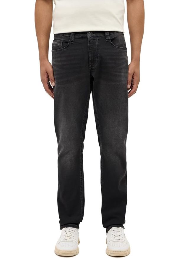 Mustang - Męskie Spodnie Jeansowe MUSTANG Oregon Slim K Denim Black 1015871 4000 503