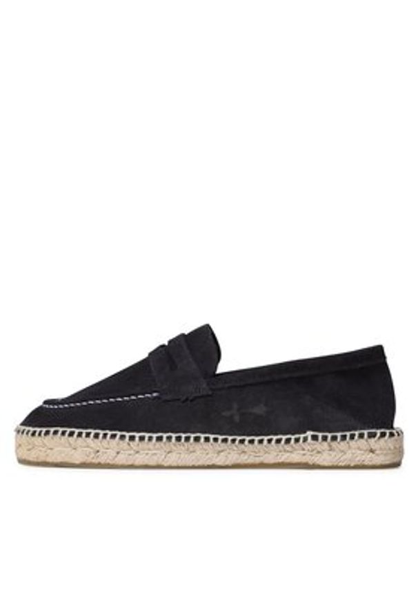 Manebi Espadryle Loeafers Espadrilles K 1.5 Granatowy. Kolor: niebieski. Materiał: zamsz, skóra