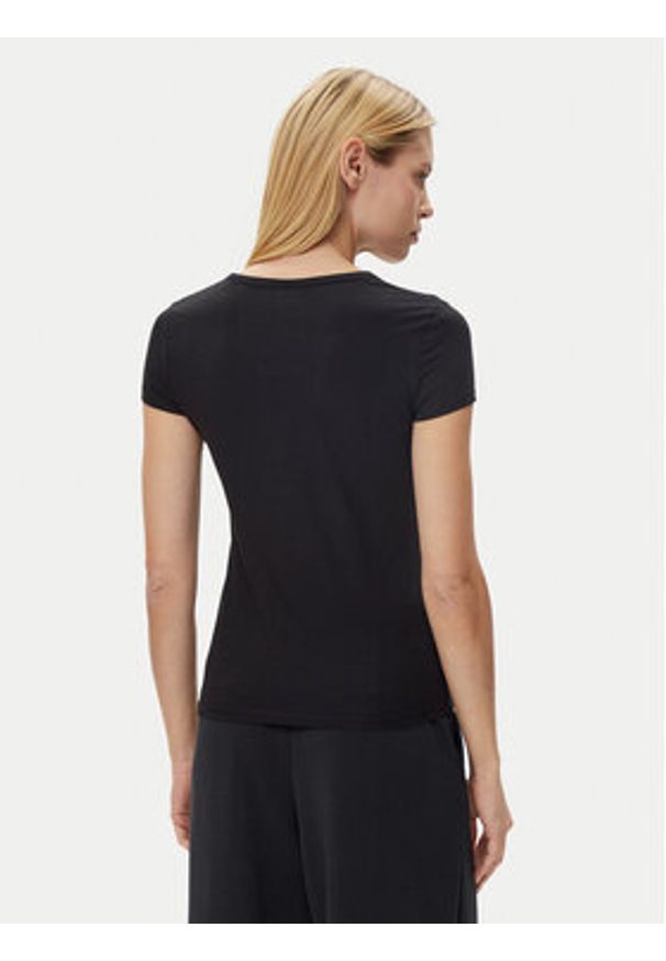 Guess T-Shirt V5GI20 J1314 Czarny Regular Fit. Kolor: czarny. Materiał: bawełna