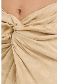Birgitte Herskind spódnica kolor beżowy midi prosta. Okazja: na co dzień. Kolor: beżowy. Materiał: tkanina. Styl: casual