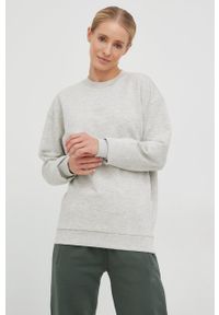 ARKK Copenhagen - Arkk Copenhagen bluza unisex kolor szary melanżowa. Kolor: szary. Materiał: dzianina. Wzór: melanż #15