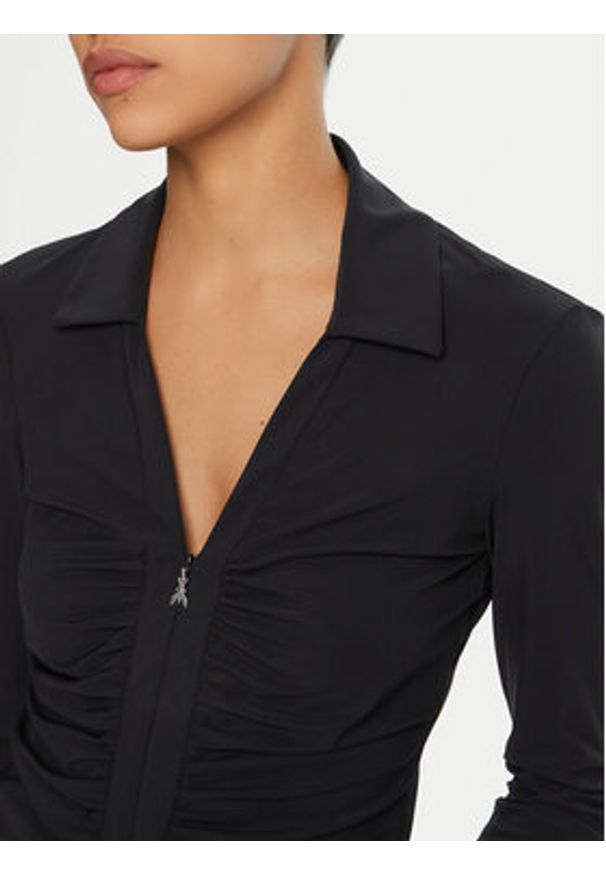 Patrizia Pepe Bluzka 8M1663/JZ26-K103 Czarny Regular Fit. Kolor: czarny. Materiał: syntetyk