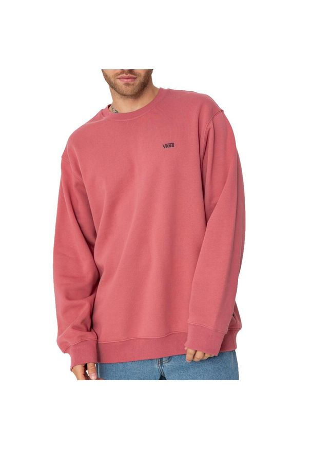 Vans - Bluza polarowa VANS LEFT CHEST II LOOSE CR Rose. Kolor: różowy. Materiał: polar. Sport: skateboard