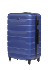 Ochnik - Komplet walizek na kółkach 19''/24''/28''. Kolor: niebieski. Materiał: guma, poliester, materiał, kauczuk #11