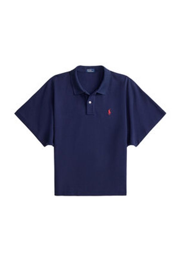 Polo Ralph Lauren Polo 211A96270002 Granatowy Relaxed Fit. Typ kołnierza: polo. Kolor: niebieski. Materiał: bawełna