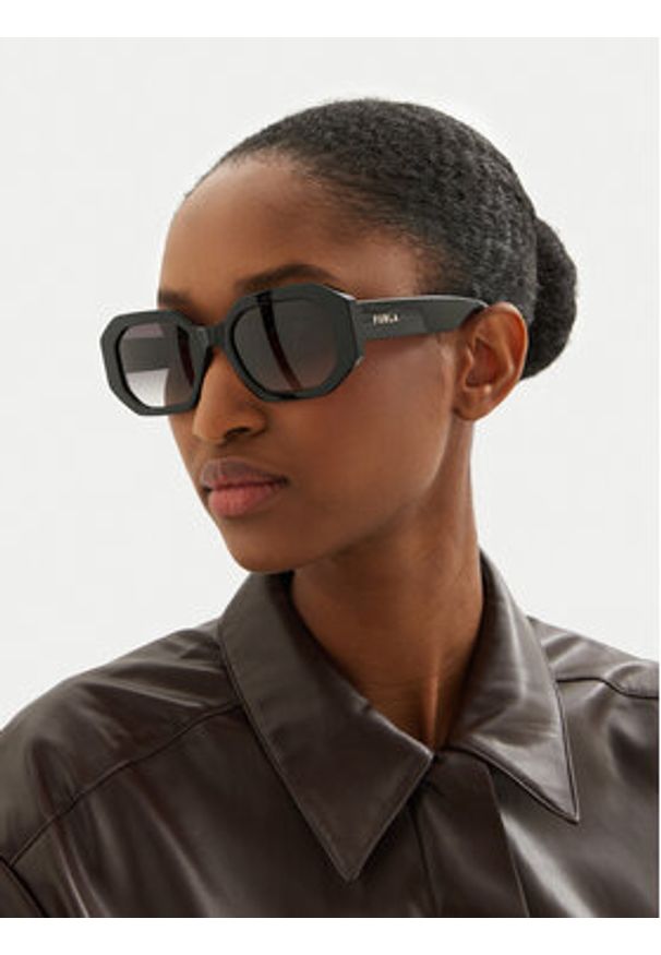 Furla Okulary przeciwsłoneczne Sunglasses WD00119-A.0116-O600-4-401-20-BD-D Czarny. Kolor: czarny