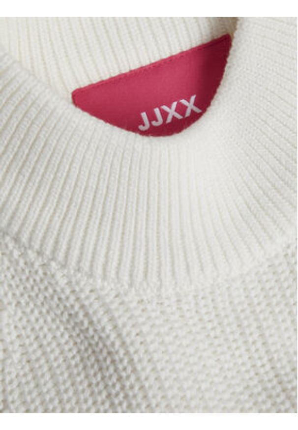 JJXX Bluzka Zitta 12226992 Biały Slim Fit. Kolor: biały. Materiał: bawełna