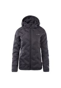 Kurtka pikowana damska zimowa Elbrus Ally Wo's - czarna, Rozmiar S. Kolor: czarny. Materiał: włókno, syntetyk, materiał, poliester, nylon. Technologia: Primaloft. Sezon: zima. Sport: turystyka piesza #1