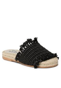 Manebi Espadryle Fringed Knots Raffia Jute Sandals V 3.1 Y0 Czarny. Kolor: czarny #3