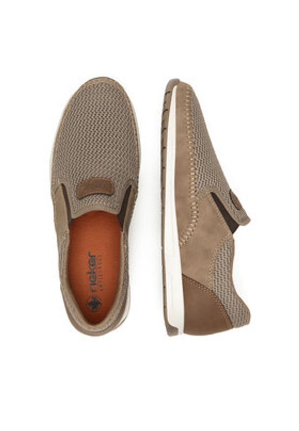 Rieker Półbuty CEO-11954-64 Beżowy. Kolor: beżowy. Materiał: materiał