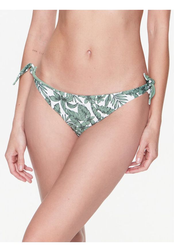 TwinSet - TWINSET Dół od bikini 231LMMB88 Zielony. Kolor: zielony. Materiał: syntetyk