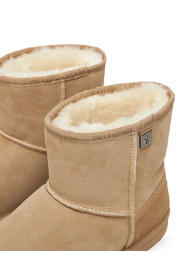 EMU Australia Śniegowce Platinum Stinger Slim Mini WP20003 Beżowy. Kolor: beżowy. Materiał: skóra