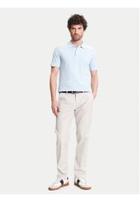Pierre Cardin Polo C5 21354.2110 Błękitny Regular Fit. Typ kołnierza: polo. Kolor: niebieski. Materiał: bawełna