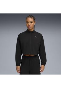 Puma - Damska kurtka Athleisure PUMA Black. Kolor: czarny. Długość: krótkie. Sport: bieganie, fitness