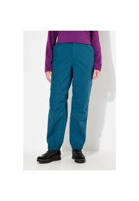 ULLA POPKEN - Damskie Spodnie softshell wodoodporne profilowane kolana polarowa podszewka. Kolekcja: plus size. Kolor: niebieski, wielokolorowy, zielony. Materiał: poliester, materiał. Sezon: lato. Sport: turystyka piesza #1