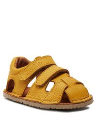 Froddo Sandały Barefoot Flexy Avi G3150263-5 M Żółty. Kolor: żółty. Materiał: skóra