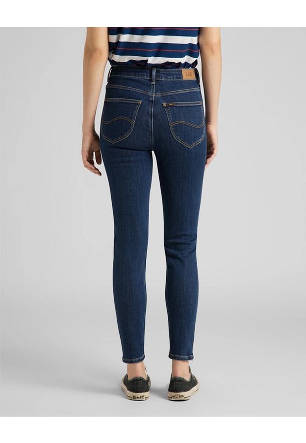 Lee - SPODNIE DAMSKIE LEE SCARLETT HIGH ZIP STONE TRAVIS L31BMOBJ 112107036