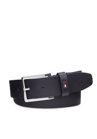 TOMMY HILFIGER - Tommy Hilfiger Pasek Męski Oliver 3.5 Ext AM0AM11461 Granatowy. Kolor: niebieski. Materiał: skóra #1