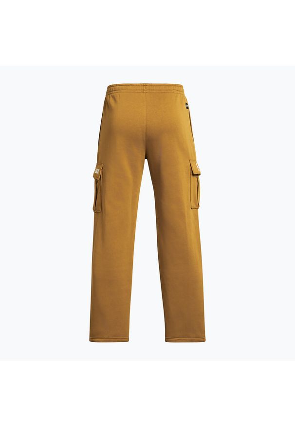Spodnie treningowe damskie Under Armour Project Rock Icon Fleece. Kolor: żółty. Sport: fitness