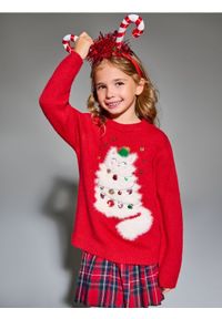 Sinsay - Sweter z motywem świątecznym - czerwony. Kolor: czerwony. Styl: wizytowy #1
