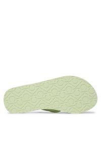 Calvin Klein Japonki Flatform Flip Flop W/Hw HW0HW01503 Zielony. Kolor: zielony. Materiał: skóra