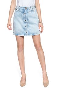 Lee - SPÓDNICA JEANSOWA LEE SEASONAL SKIRT GET LIGHT L38VGGSM 112108344. Materiał: jeans