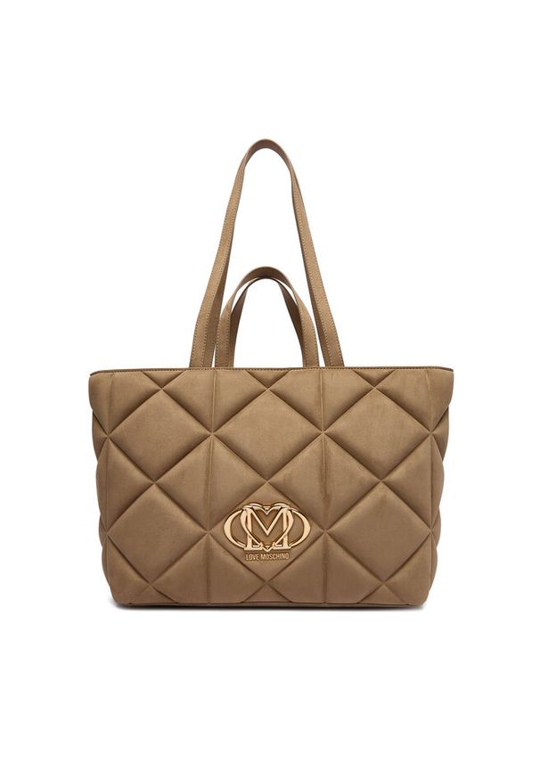Love Moschino - Torebka LOVE MOSCHINO. Kolor: beżowy
