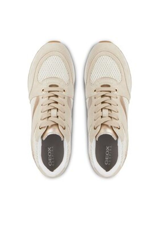 Geox Sneakersy D Zosma D368LA 0AS22 C5AH6 Beżowy. Kolor: beżowy. Materiał: skóra