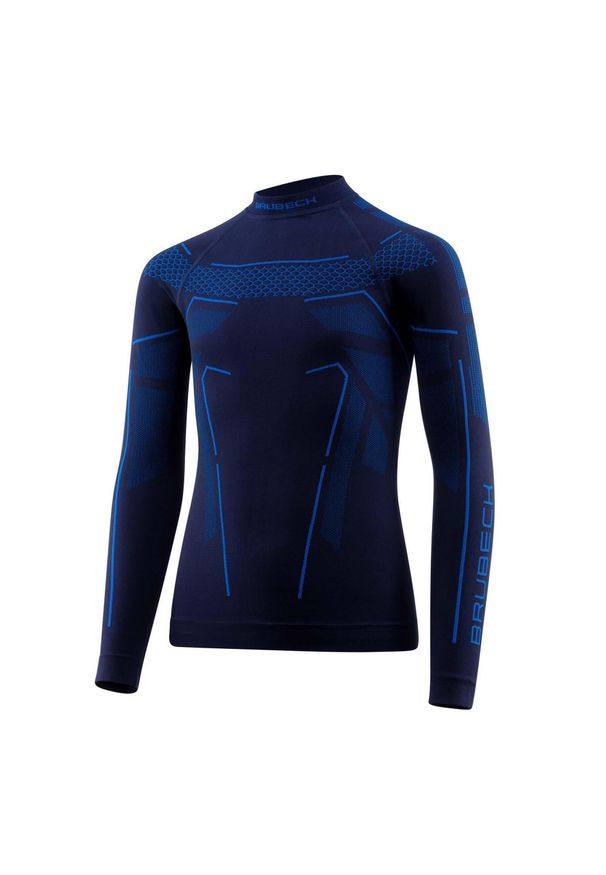 Bluza dziecięca termoaktywna Brubeck THERMO JUNIOR. Kolor: niebieski. Materiał: poliamid, poliester. Sezon: zima. Sport: turystyka piesza