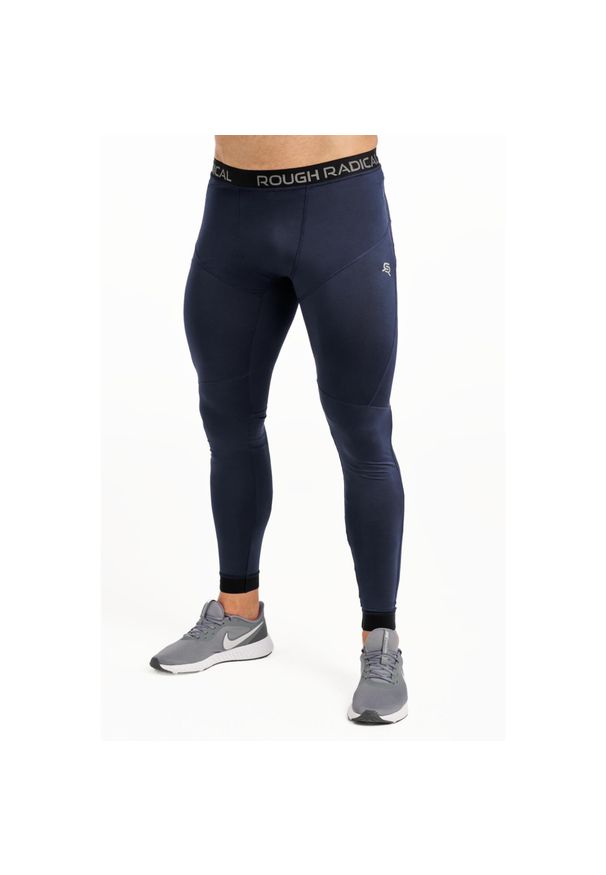 ROUGH RADICAL - Legginsy do biegania męskie Rough Radical Tight. Kolor: niebieski