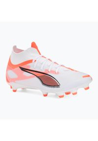 Puma - Buty piłkarskie męskie PUMA Ultra 5 Match+ FG/AG pumaglowing. Kolor: biały. Sport: piłka nożna