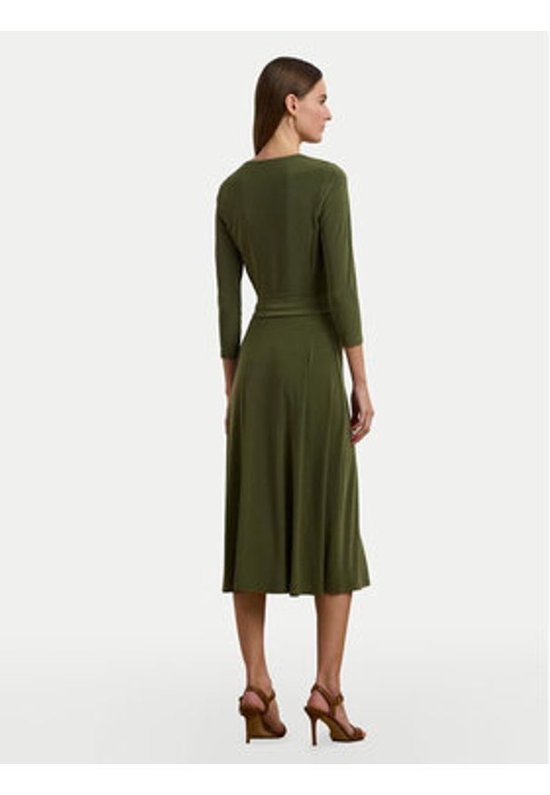 Lauren Ralph Lauren - LAUREN RALPH LAUREN Sukienka codzienna 250769904042 Khaki Regular Fit. Okazja: na co dzień. Kolor: brązowy. Materiał: syntetyk. Typ sukienki: proste. Styl: casual