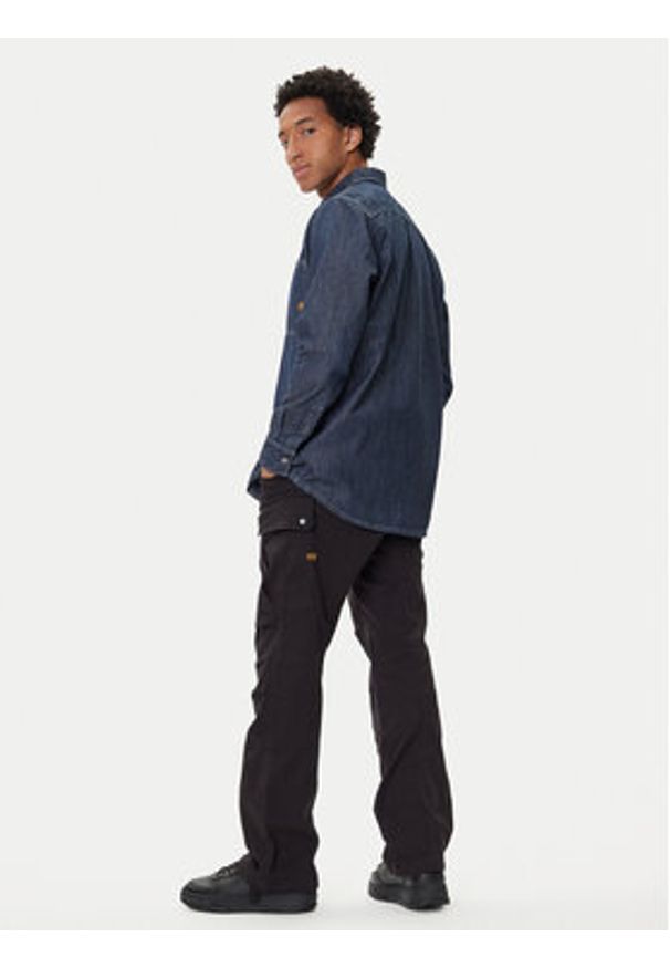 G-Star RAW - G-Star Raw Spodnie materiałowe 3D D26950-C106 Czarny Straight Fit. Kolor: czarny. Materiał: bawełna