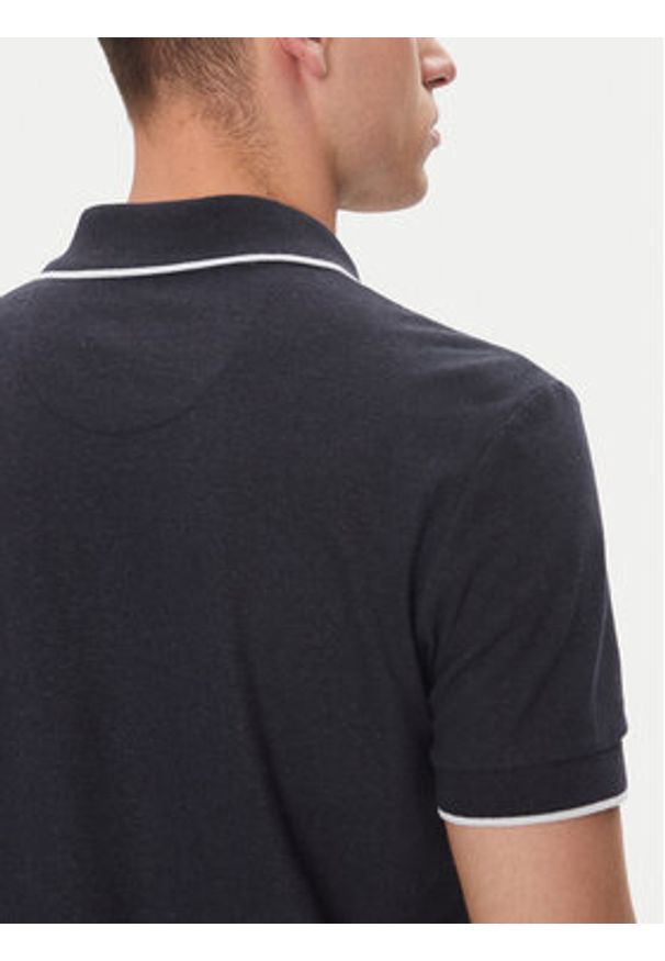 Baldessarini Polo B4 10063.5283 Granatowy Regular Fit. Typ kołnierza: polo. Kolor: niebieski. Materiał: bawełna