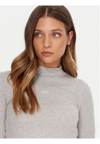 Guess Jeans Golf W5BP23 KA0H1 Szary Slim Fit. Typ kołnierza: golf. Kolor: szary. Materiał: bawełna #3