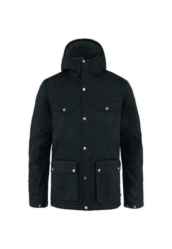 Fjällräven - Kurtka zimowa męska Fjallraven Greenland Winter Jacket. Kolor: wielokolorowy, czarny, szary. Sezon: zima