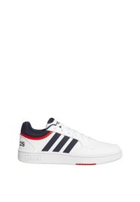 Buty do chodzenia męskie Adidas Hoops 3.0 Low Classic Vintage Shoes. Okazja: na co dzień. Wysokość cholewki: przed kostkę. Kolor: biały, czerwony, wielokolorowy, czarny. Sport: turystyka piesza