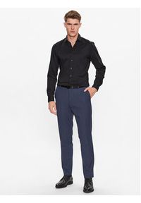BOSS - Boss Spodnie garniturowe 50496139 Granatowy Slim Fit. Kolor: niebieski. Materiał: syntetyk