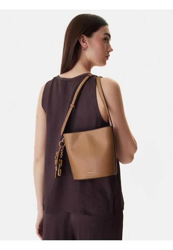 Furla Torebka Roxie Mini WE00859 ARE000 CN 4489S Brązowy. Kolor: brązowy. Materiał: skórzane