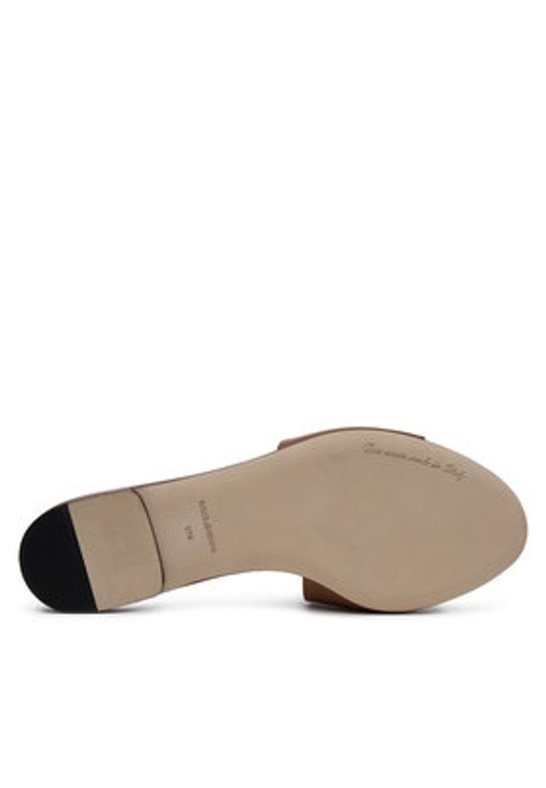 DOLCE & GABBANA - Dolce&Gabbana Klapki CQ0436 AY329 Brązowy. Kolor: brązowy. Materiał: skóra