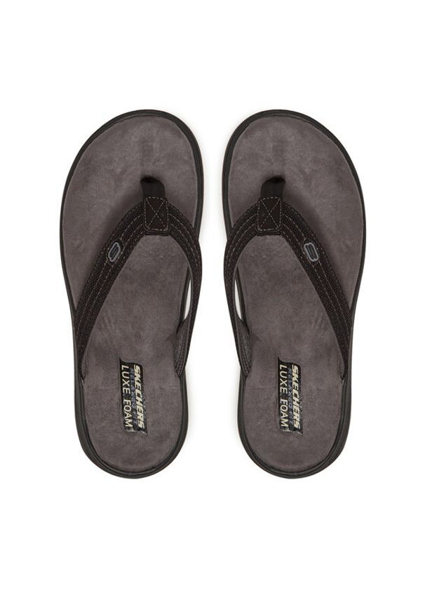skechers - Skechers Japonki Proven Sd-Baylis 204577/BLK Czarny. Kolor: czarny. Materiał: materiał